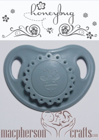 HoneyBug Precious Vintage Pacifier ~ Aqua Bubble