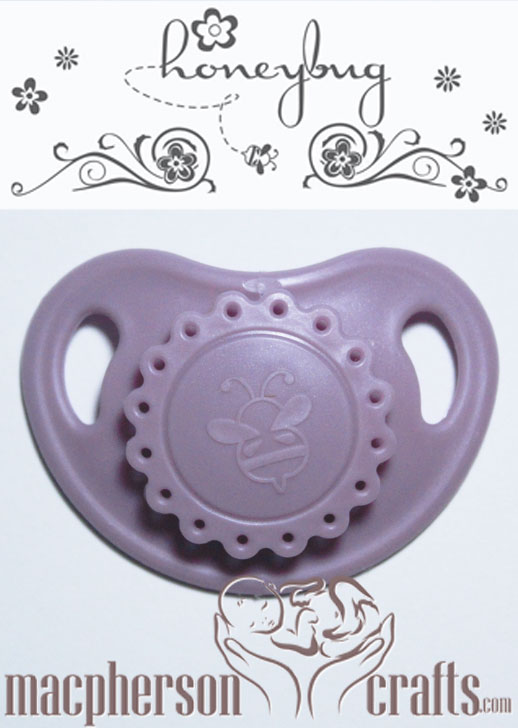 HoneyBug Precious Vintage Pacifier ~ Sugar Plum