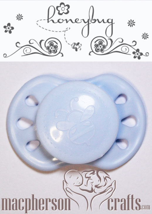 HoneyBug Sweet Dreams Preemie Pacifier - Baby Blue