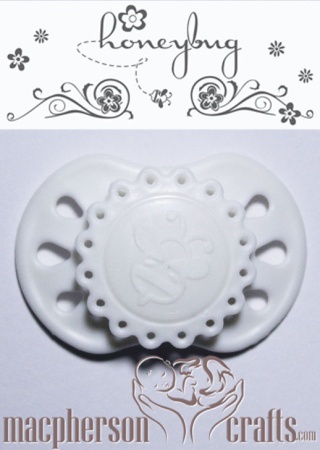 HoneyBug Sweet Dreams Preemie Vintage Pacifier - Off White