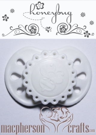 HoneyBug Sweet Dreams Preemie Vintage Pacifier - Off White