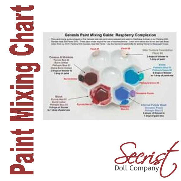 ~ RaSPBeRRY PaiNT MiXiNG GuiDe~ REBORN DOLL SUPPLIES 