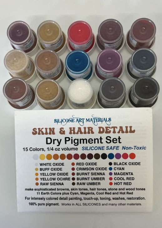 SAM Dry Pigment Set ~ Skin &amp; Hair Detail ~ 15 Color Set